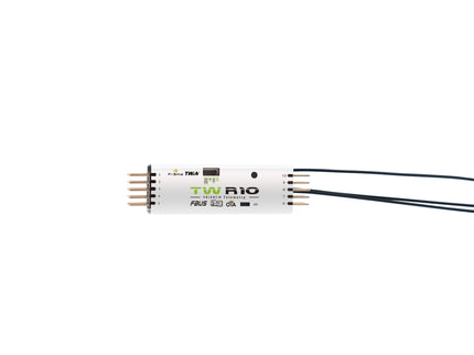 FrSky Twin TW R10 Dual 2.4GHz Receiver – 10CH with FBUS, SBUS & Triple Antennas