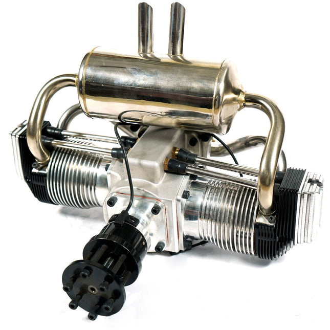UMS 2-Cylinder 200cc Petrol Twin Boxer Engine – 4-Stroke Scale Aircraft Powerplant