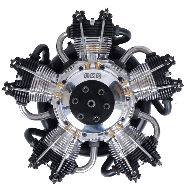 UMS 5-Cylinder 260cc Petrol Radial Engine – 4-Stroke Scale Aircraft Powerplant