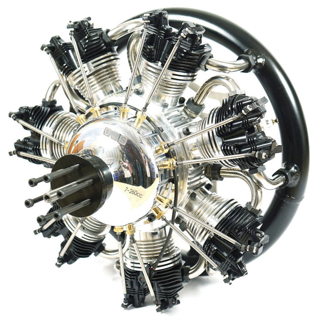UMS 7-Cylinder 260cc Petrol Radial Engine – 4-Stroke Scale Aircraft Powerplant