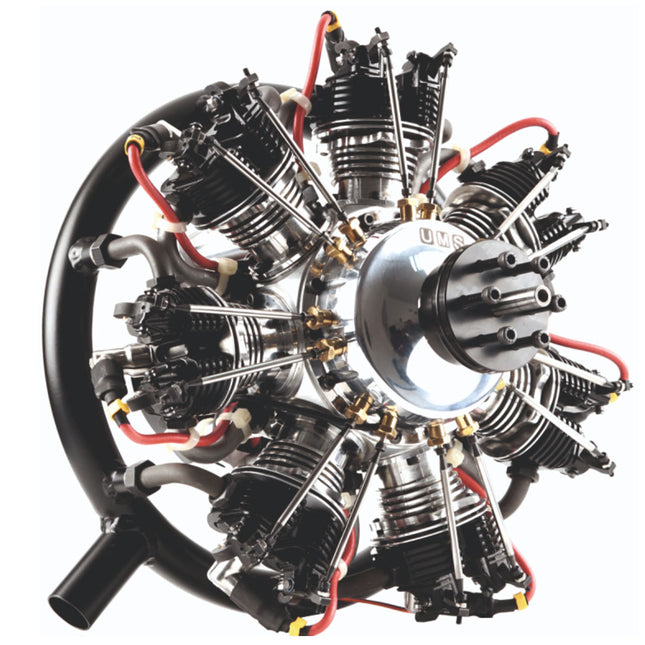 UMS 7-Cylinder 360cc Petrol Radial Engine – 4-Stroke Scale Aircraft Powerplant