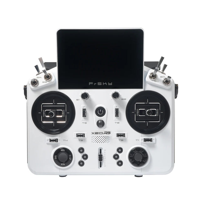 frSky X20RS White transmitter with white background