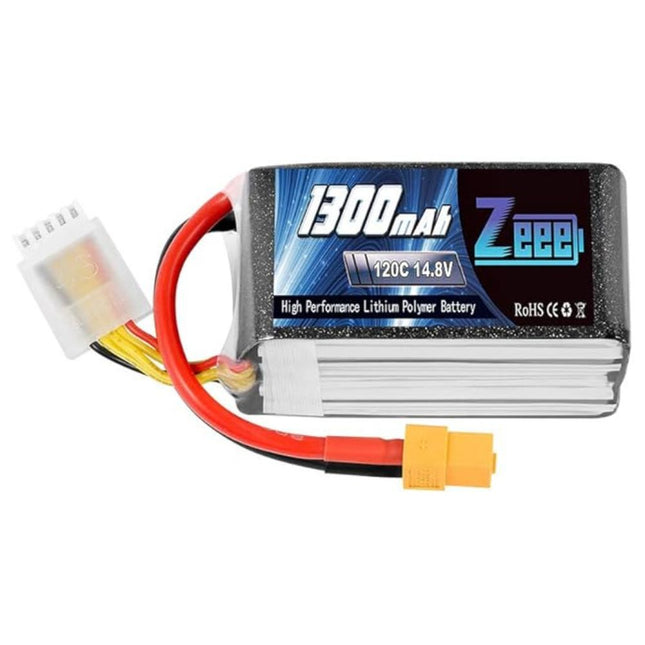 Zeee 4S Lipo Battery 1300mAh 14.8V 120C with XT60