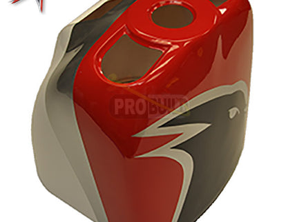 AJ 73" Raven - Cowl Red