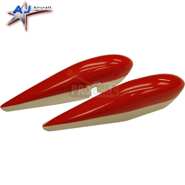 AJ 73" Raven - Wheel Pants Red