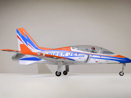 Phoenix Model VIPER JET 83'' With Electric Retract ARF V2 Model of a Viper Jet on a plain background