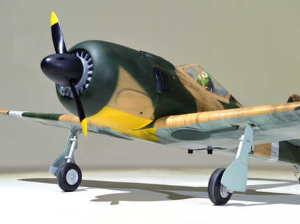 Phoenix Model Focke Wulf 55" with Electric Retracts Model airplane with camouflage design on a neutral background
