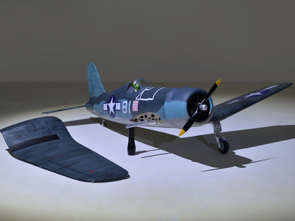 Phoenix Model F4U Corsair 59'' W/Electric Retract Model of a vintage military airplane on a neutral background