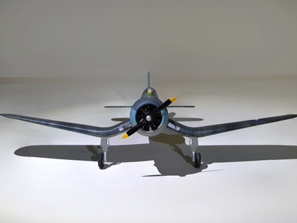 Phoenix Model F4U Corsair 59'' W/Electric Retract Model of a vintage airplane on a light gray background