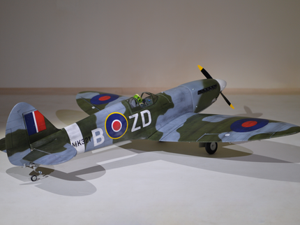 Phoenix Model Spitfire 55" W/Electric Retract Model of a World War II-era fighter plane on a neutral background
