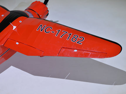 Red Phoenix Model STINSON RELIANT 68" ARF airplane wing with 'NC-17182' registration number on a white background