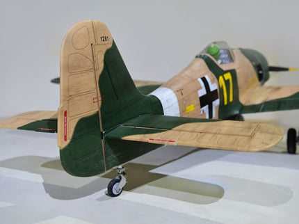 Phoenix Model FOCKE-WULF Fw 190A 85'' W/Electric Retract ARF V2 Model airplane with detailed camouflage and markings on a neutral background