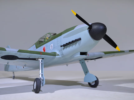 Phoenix Model MESSERCHMITT Bf 109 77'' W/Electric Retract ARF V2 Model airplane with a propeller on a neutral background