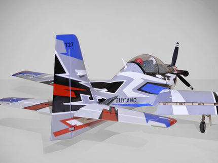 Phoenix Model TUCANO TURBOPROP 103" Model airplane with 'Tucano' branding on a white background