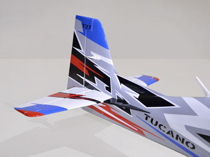 Phoenix Model TUCANO TURBOPROP 103" Model airplane with 'Tucano' branding on a plain background