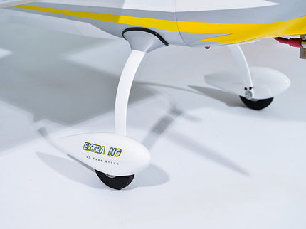 Phoenix Model EXTRA NG 74" 35cc ARF V2 landing gear on grey background