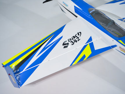 Phoenix Model SBACH 342 67" ARF V2 Model airplane with 'Sbach 342' branding on a white background