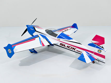 Phoenix Model SLICK 580 67" ARF V2 (20-26cc) Model airplane with 'Slick' branding on a white background