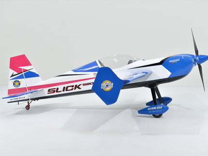 Phoenix Model SLICK 580 67" ARF V2 (20-26cc) Model airplane with 'Slick' branding on a white background