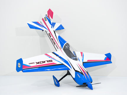 Phoenix Model SLICK 580 67" ARF V2 (20-26cc) Model airplane with colorful design on a white background