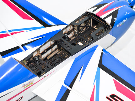 Close-up of Phoenix Model SLICK 580 67" ARF V2 (20-26cc) model with a black interior