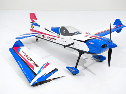 Phoenix Model SLICK 580 67" ARF V2 (20-26cc) Model airplane with 'Slick' branding on a white background