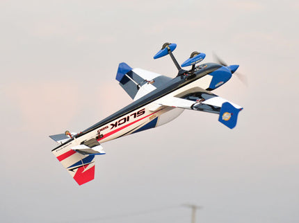 Phoenix Model SLICK 580 67" ARF V2 (20-26cc) with 'Slick' branding against a clear sky