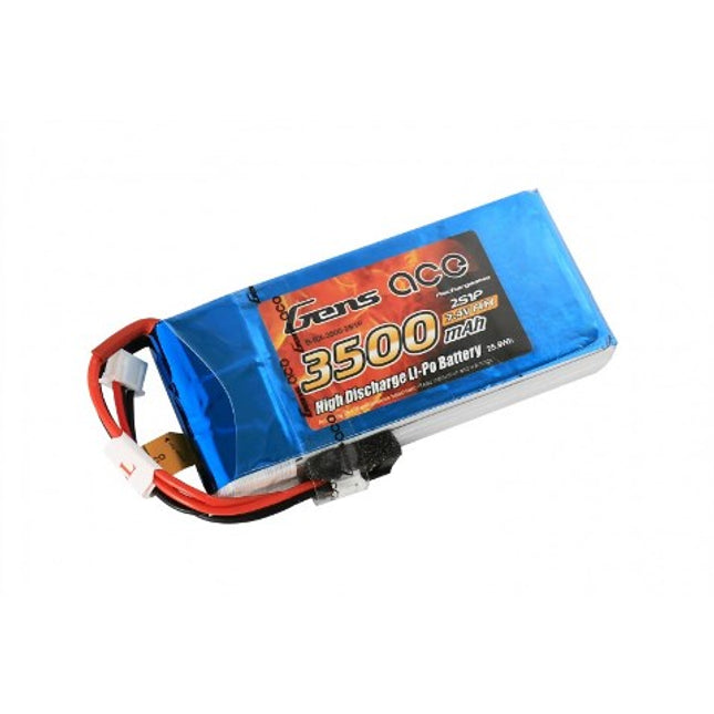 Gens ace 3500mAh 7.4V RX 2S1P Lipo Battery Pack / RX/ TX
