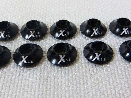 Extreme Flight Black Anodised Washer set 3.5mm