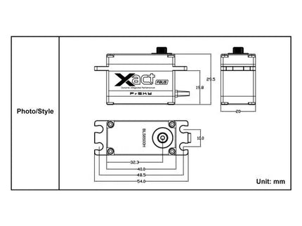 FrSky Xact BLS6505H Brushless HV Servo 74kg High Torque FBUS Telemetry & Winch Function