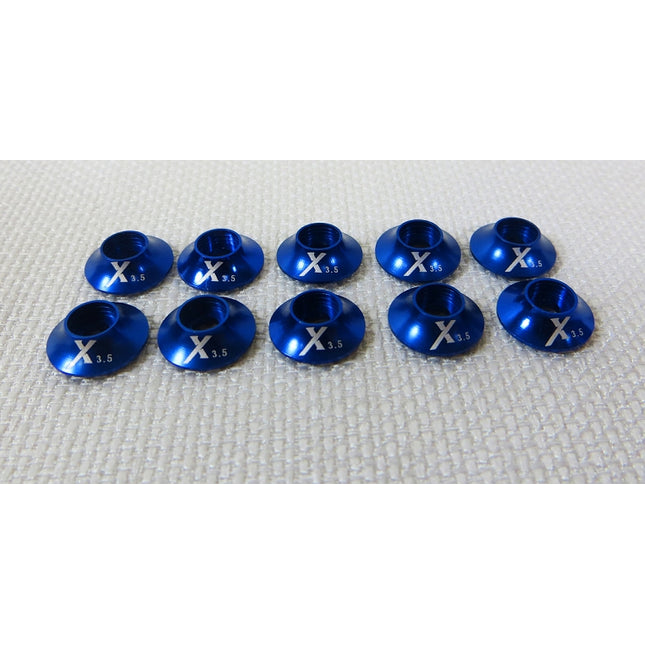 Extreme Flight Blue Anodised Washer set 3.0mm