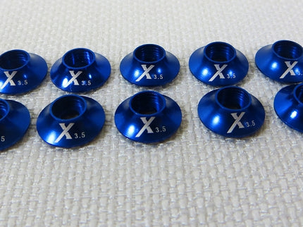 Extreme Flight Blue Anodised Washer set 3.5mm