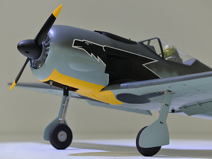 Phoenix Model FOCKE WULF WW2 Model airplane with propeller on a plain background