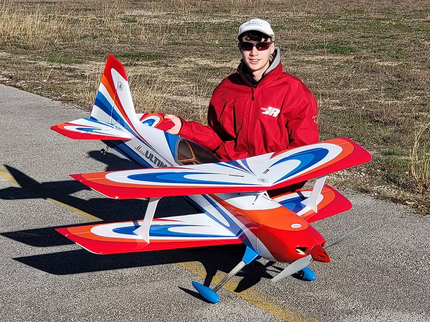 SebArt Miss Ultimate S 50E Biplane ARF 59" V2 - Orange