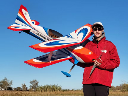 SebArt Miss Ultimate S 50E Biplane ARF 59" V2 - Orange