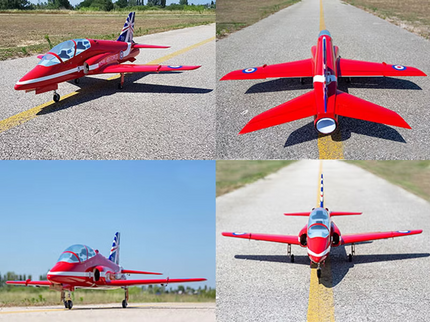 SebArt Mini Bae Hawk W/Electric Retract ARF 1.42M V2 - Red Arrows