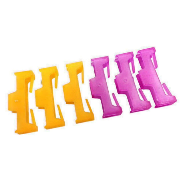 Ripmax Safety Lead Lock - Orange/Purple (Pack of 6)