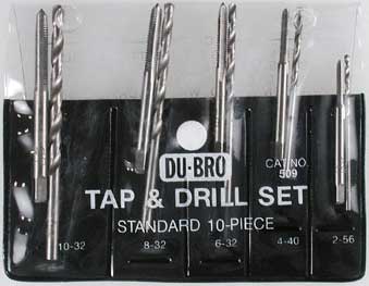 DU-BRO 10 Piece Tap & Drill Set (USA Imperial)