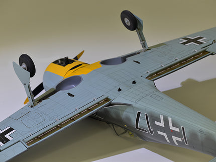 Phoenix Model FOCKE WULF WW2 Model airplane with a German Luftwaffe insignia on a plain background