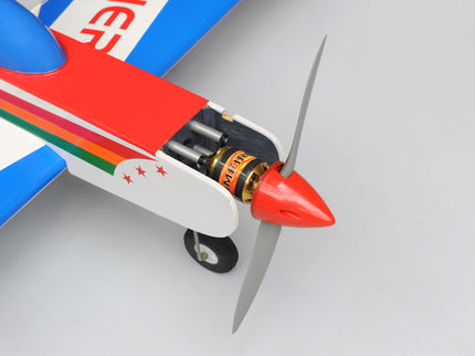 Phoenix Model PH006-SCANNER 57" Model airplane with a red propeller on a gray background