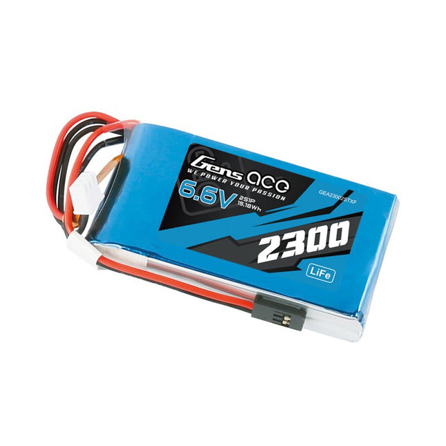 Gens ace LiFe 2S 6.6V 2300mAh Tx with Futaba