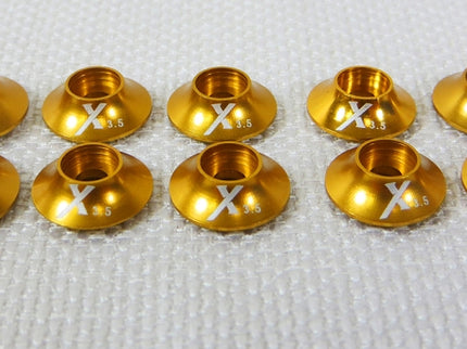 Extreme Flight Gold Anodised Washer set 3.5mm