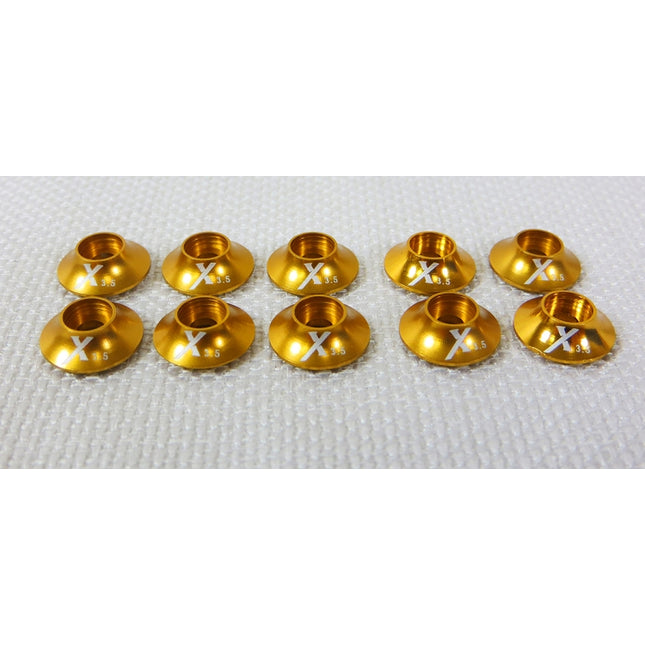 Extreme Flight Gold Anodised Washer set 3.5mm