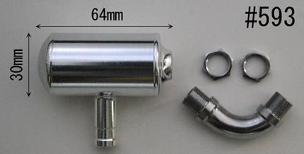 Hatori 593 Scale Muffler - YS63 Side