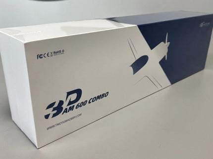 White and blue box with '3D AM 600 Combo' branding on a gray surface.