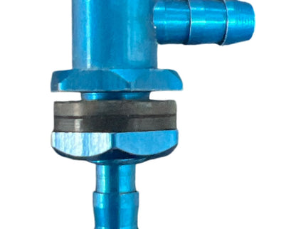KUZA L-connector for tanks with an inner diameter of 3mm Blue