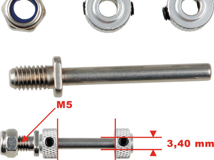 Kuza Stainless Steel Axle Kit 40-70e