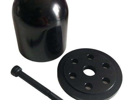 Miracle RC Domed Alloy Spinner 2" drilled for DLE85/111 - Black