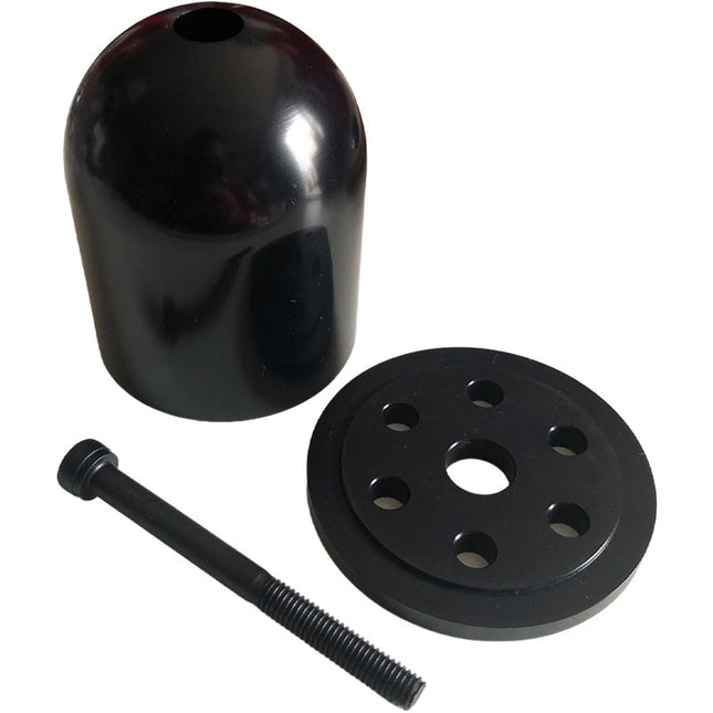 Miracle RC Domed Alloy Spinner 2" drilled for DLE85/111 - Black