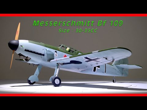 Phoenix Model MESSERCHMITT Bf 109 77'' W/Electric Retract ARF V2 video